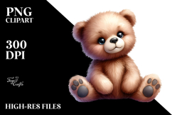Sleeping Baby Bear PNG Product Image 2