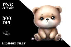 Sleeping Baby Bear PNG Product Image 2