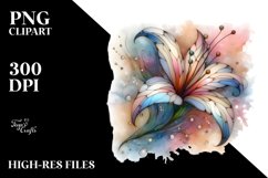 Colorful Lily Abstract Clipart Product Image 1