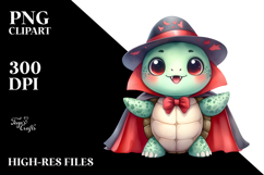 Funny Baby Turtle Vampire Clipart Product Image 2