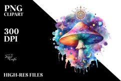 Magical Celestial Mushroom | Watercolor Product Image 3