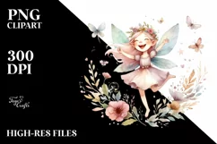 Whimsical Excited Fairy PNG Product Image 1