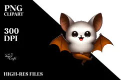 Funny Simple Bat Digital Painting PNG Product Image 2