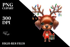 Extremely Expressive Baby Vizsla PNG Product Image 3