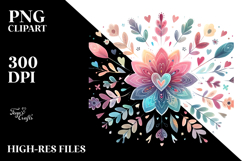 Colorful Boho Flower PNG Product Image 2
