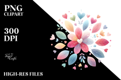 Colorful Boho Flower PNG Product Image 2