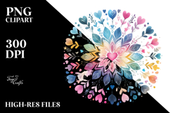 Colorful Boho Flower PNG Product Image 2