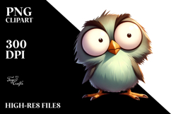 Cute Bird, Serious PNG Product Image 2