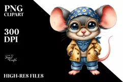 Baby Mouse Bandana Fancy es | Watercolor Product Image 1