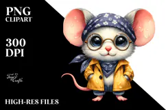 Baby Mouse Bandana Fancy es | Watercolor Product Image 2