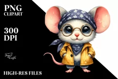 Baby Mouse Bandana Fancy es | Watercolor Product Image 3