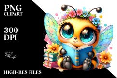Crazy Baby Bee with Spring Clothes PNG Product Image 2