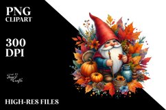 Vibrant Autumn Gnome PNG Product Image 3