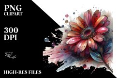 Glossy Gerbera with Metallic Insertions Clipart Product Image 1