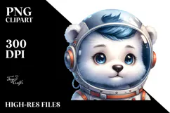 Cute Baby Polar Bear PNG Product Image 2