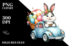 Funny Easter Car, PNG Product Image 2