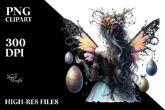 Gothic Fairy with Easter Egg PNG Product Image 2