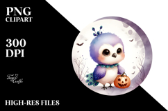 Cute Halloween Peacock PNG Product Image 2