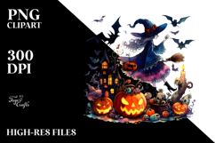 Vibrant Witch for Halloween Drawing | Sublimation | Clipart Product Image 2