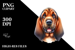 Cartoon Bloodhound Cute PNG Product Image 2