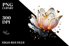 Abstract Glossy Tulip Flower PNG Product Image 2