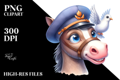 Funny Baby Horse Dove Hat Proud | Sublimation Clipart Product Image 2