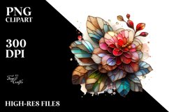 Abstract Small Stained Begonia | Clipart Product Image 1