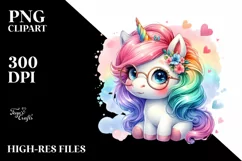 Cute Baby Unicorn es PNG Product Image 3