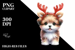 Enthusiastic Baby Puppy PNG Product Image 1