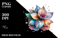 Colorful Diamond Daffodil PNG Product Image 2