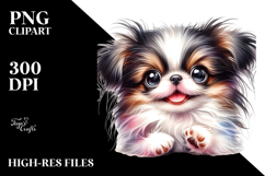 Cute Baby Japanese Chin, PNG Product Image 2