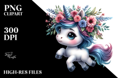 Expressive Baby Unicorn PNG Product Image 2