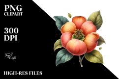 Sublimation Vintage Gardenias | Watercolor Clipart Product Image 1