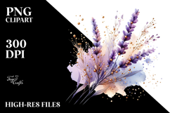 Shiny Abstract Lavender PNG Product Image 2