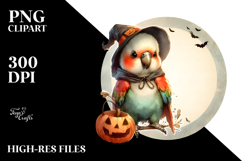 Cute Halloween Parrot PNG Product Image 2