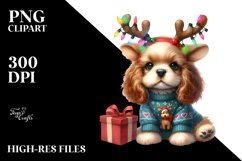 Festive Cocker Spaniel, High-Res PNG Product Image 3