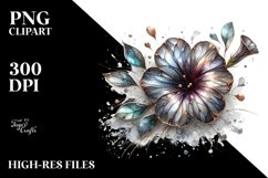 Abstract Shiny Petunia Splash Clipart Product Image 1