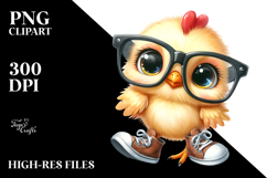Watercolor Baby Chicken Big Eyes Product Image 2