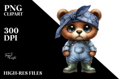 Watercolor Baby Bear Big Eyes Product Image 2