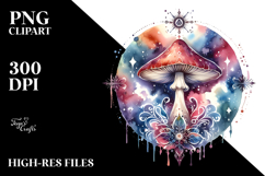 Magical Celestial Mushroom Tarot PNG Product Image 2