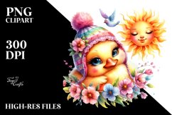 Sleeping Sun Baby Duck PNG Product Image 2