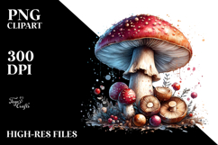 Mushroom Watercolor, High-Res PNG Product Image 2