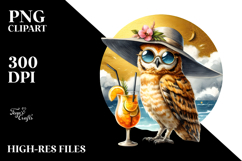 Owl Cocktail PNG Product Image 2