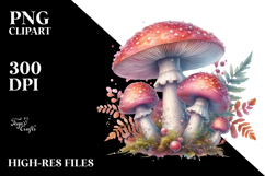 Mushroom Watercolor Splash, Transparent PNG Product Image 2