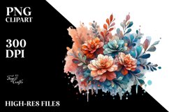 Colorful Begonia Abstract Clipart Product Image 3