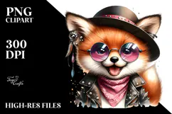 Cute Baby Fox PNG Product Image 2