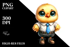 Watercolor Baby Chicken Big Eyes Product Image 2
