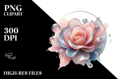 Pastel Shiny Rose, Transparent PNG Product Image 2