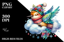 Vibrant Boho Baby Hummingbird Sleeping | Sublimation | Product Image 2