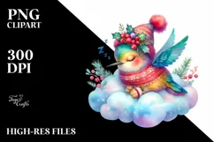 Vibrant Boho Baby Hummingbird Sleeping | Sublimation | Product Image 4